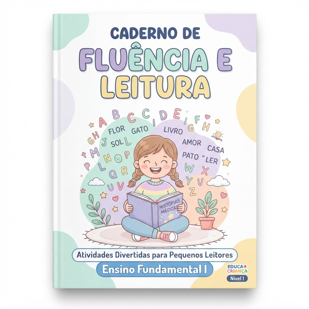 Capa do material Caderno de Fluência e Leitura