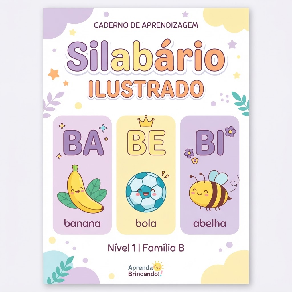 Capa do material Silabário Ilustrado